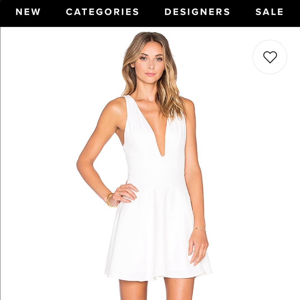 NBD REVOLVE RIDE OR DIE DRESS IN WHITE